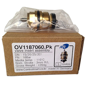 OV1187060-P, Oventrop 밸브 인서트 1 팩 AZ 1 (10~32A)