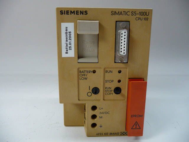 [Siem-BA]6ES5-102-8MA02,  S5 CPU 모듈