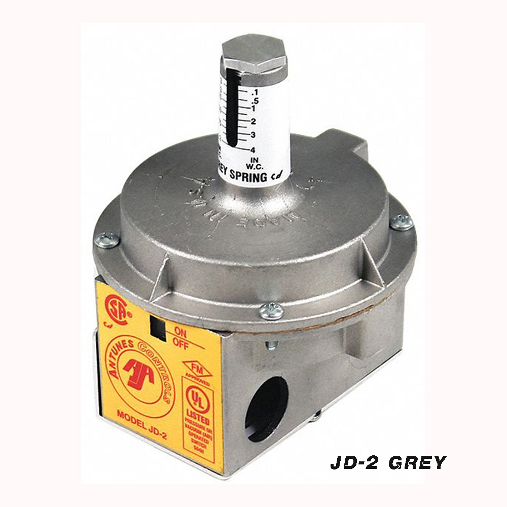 JD-2 pressure switch/: 0.1~4.0 W.C(3~100mm)/ȸ(Grey) 